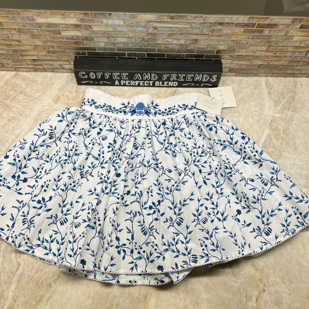 AGUA BY AGUA BENDITA Arandano Floral Cotton Mini Skirt - Picture 7 of 12